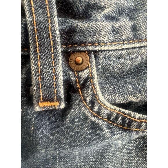 Abercrombie and Fitch  Flare Mid-rise Button Fly Denim Jeans size 2 - Picture 13 of 16
